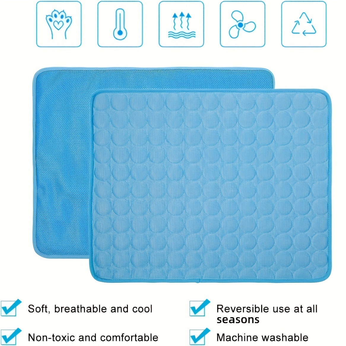 PawPal ChillMat™ – Ice Silk Cooling Mat for Happy, Healthy Pets