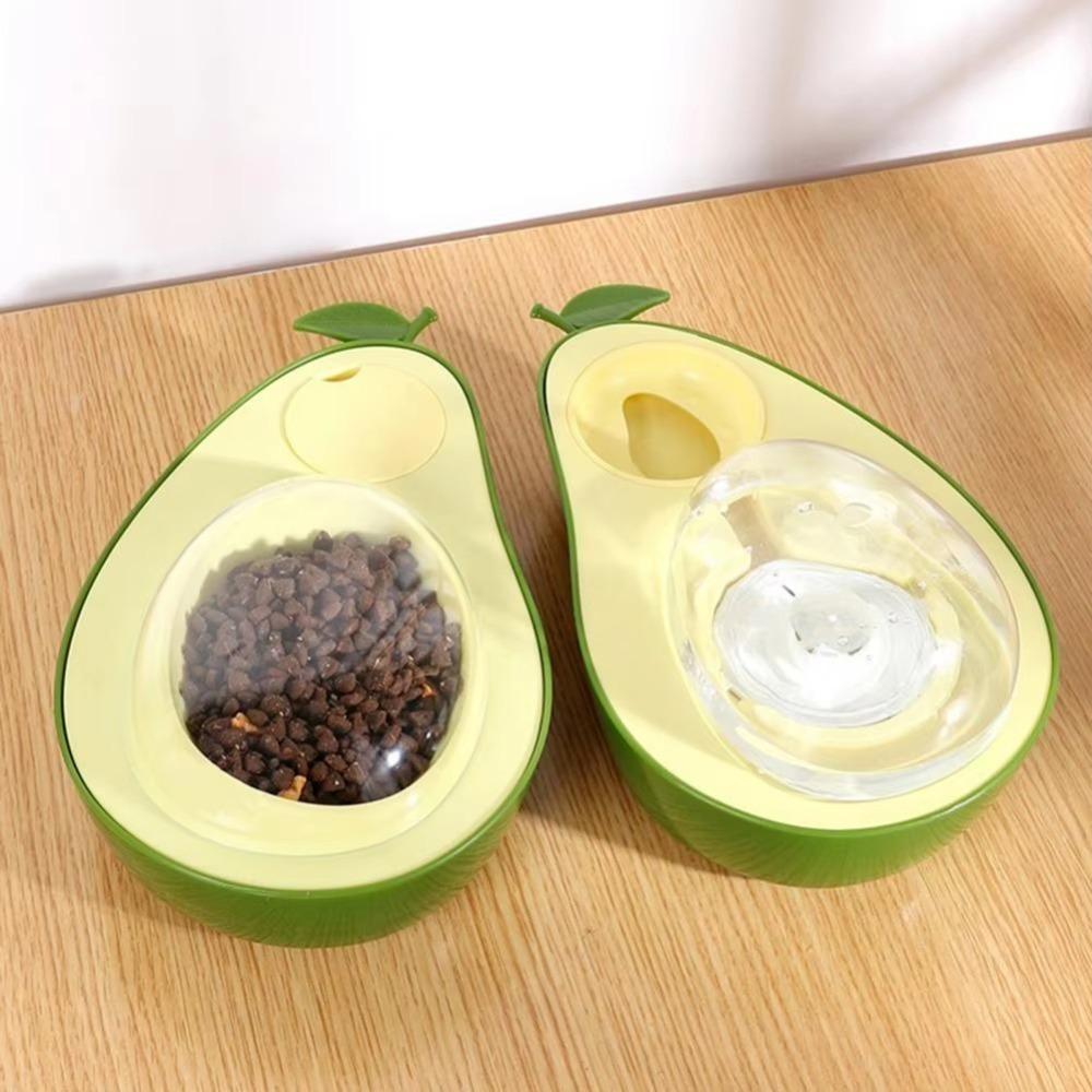 PawPal Duo™ – Avocado Shaped Automatic Water & Food Bowl for Pets