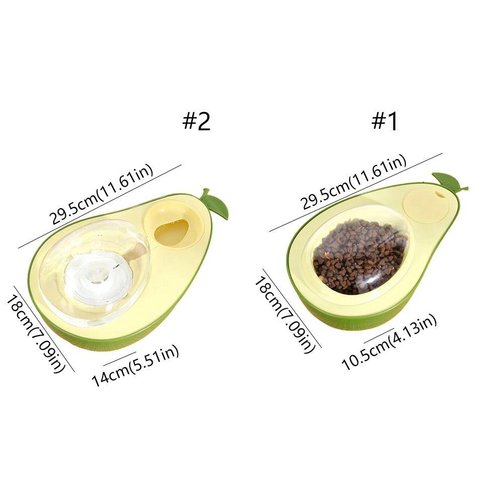 PawPal Duo™ – Avocado Shaped Automatic Water & Food Bowl for Pets